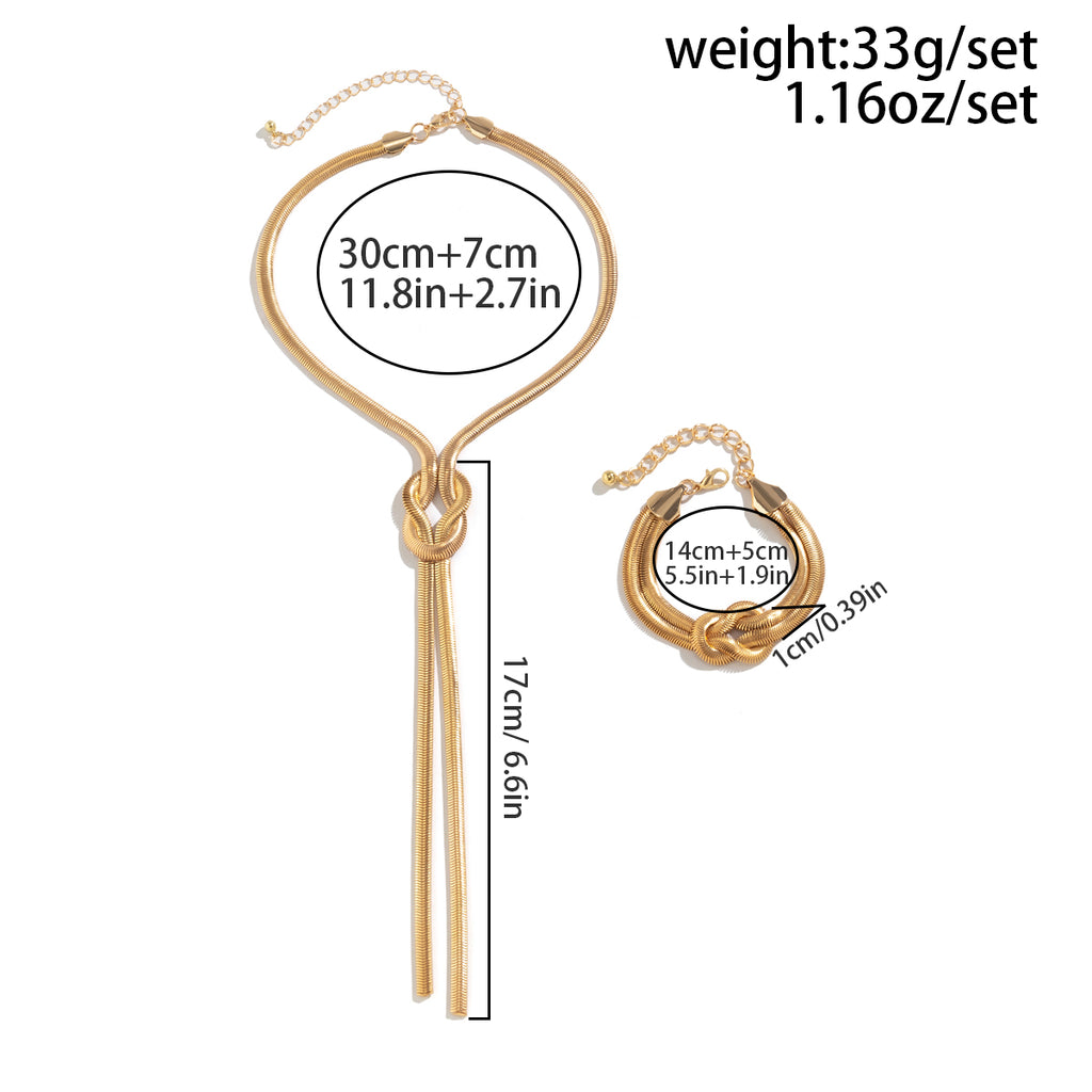 Set Gioielli Dorati Infinity - 1 IN REGALO!
