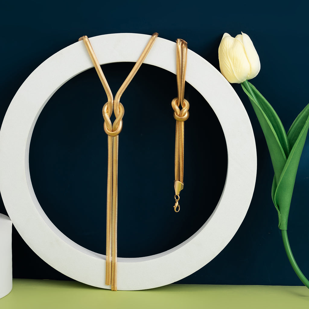 Set Gioielli Dorati Infinity - 1 IN REGALO!